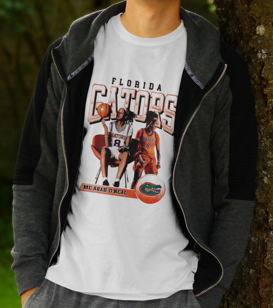Florida Gators Me'Arah O'Neal Basketball Player 8 T-Shirt