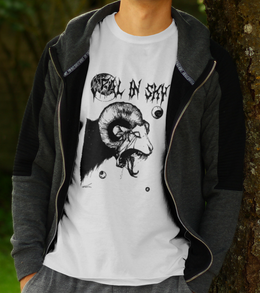 Olivia Dark Opal In Sky Satanic Ram T-Shirt