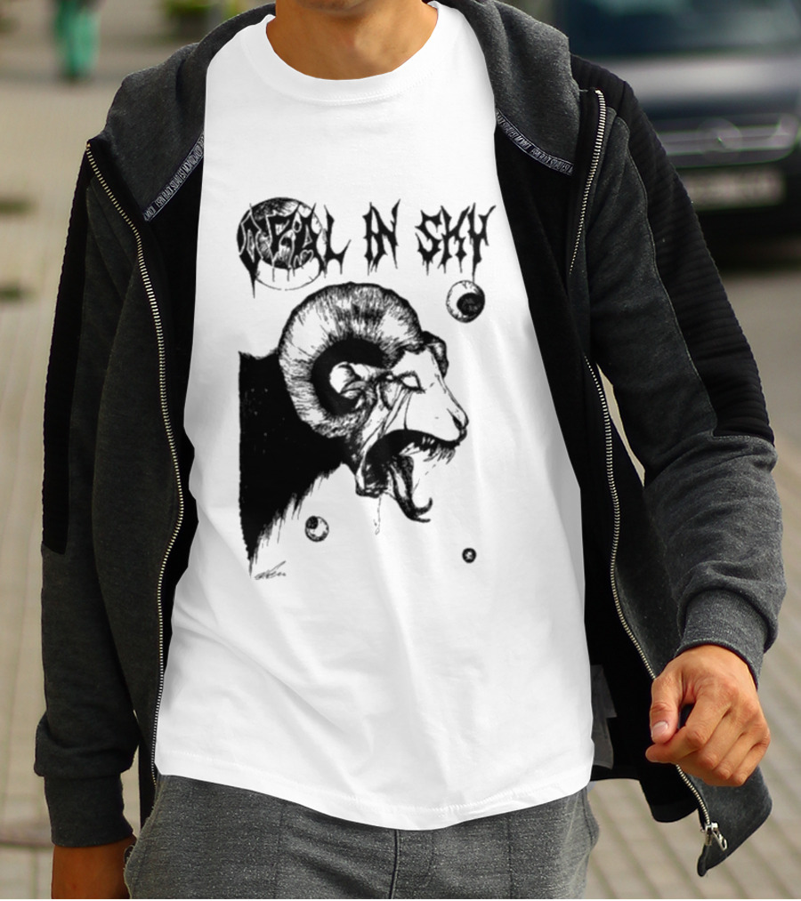 Olivia Dark Opal In Sky Satanic Ram T-Shirt