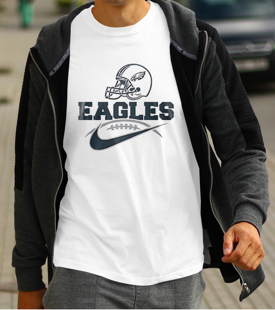 Philadelphia Eagles Football Helmet Nike T-Shirt