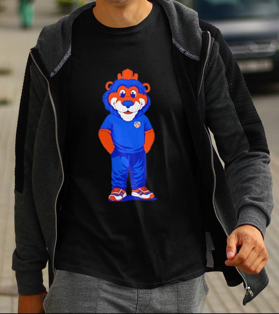 FC Cincinnati Casual Gary Mascot Blue And Orange Outfit T-Shirt