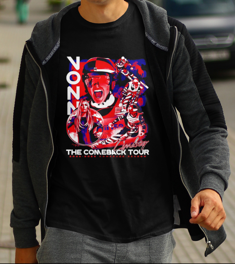 Lindsey Vonn The Comeback Tour Skiing Champion T-Shirt