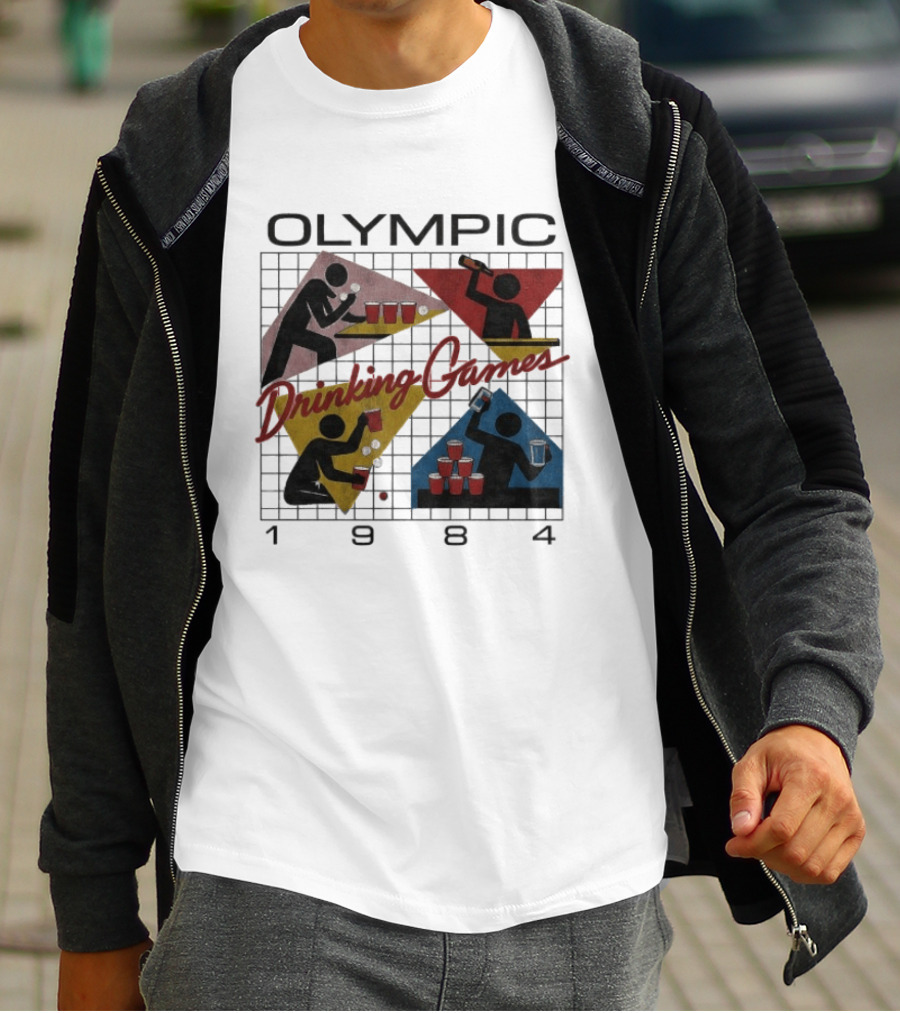 Olympic Drinking Games 1984 Beer Pong T-Shirt