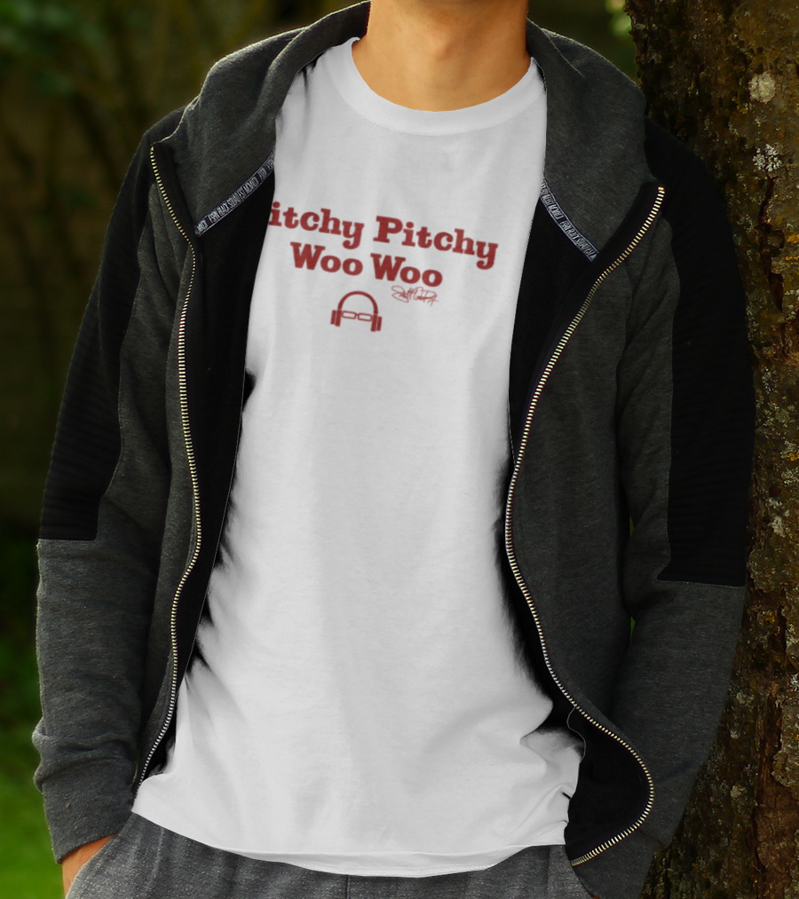 Scott Van Pelt Pitchy Pitchy Woo Woo Signature Headphones T-Shirt