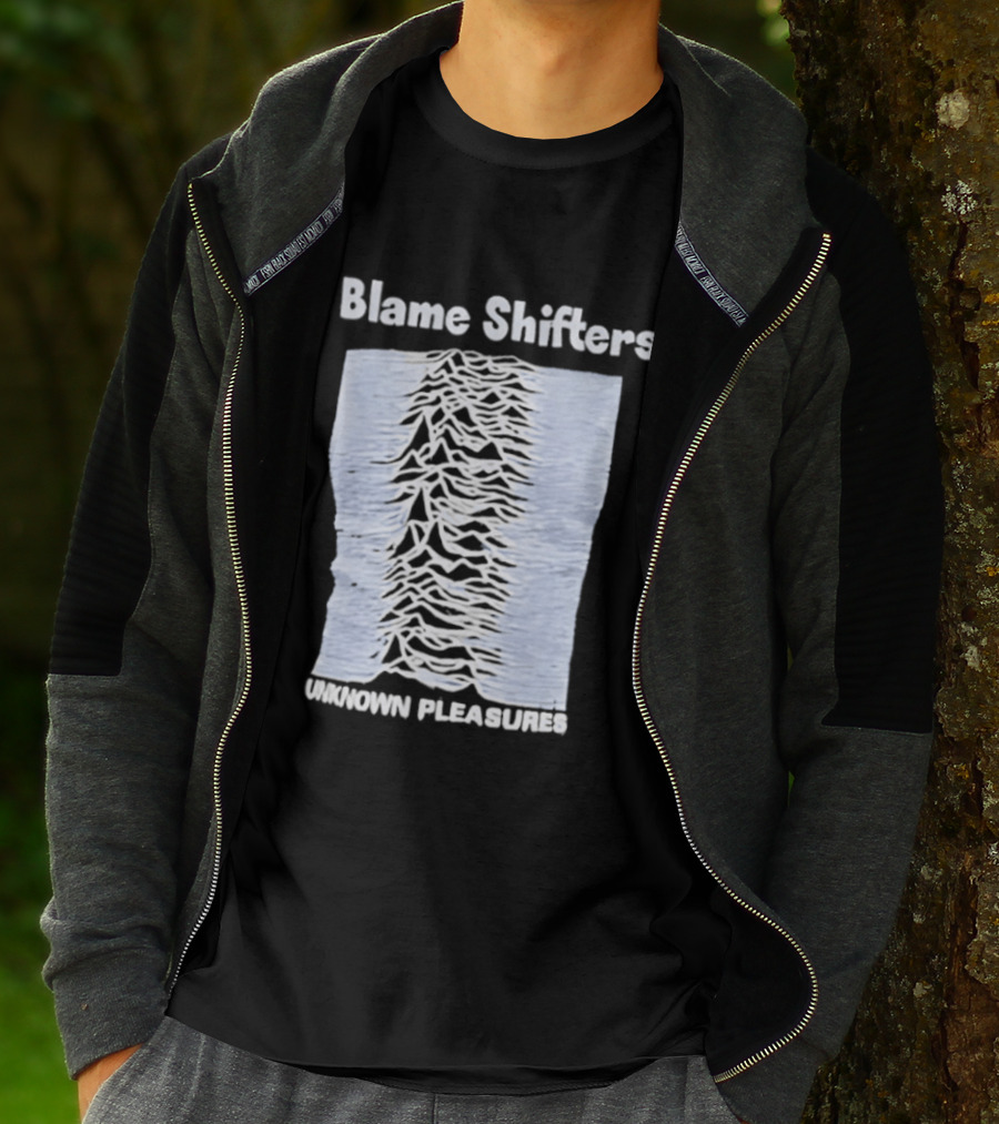Blame Shifters Unknown Pleasures Waveform T-Shirt