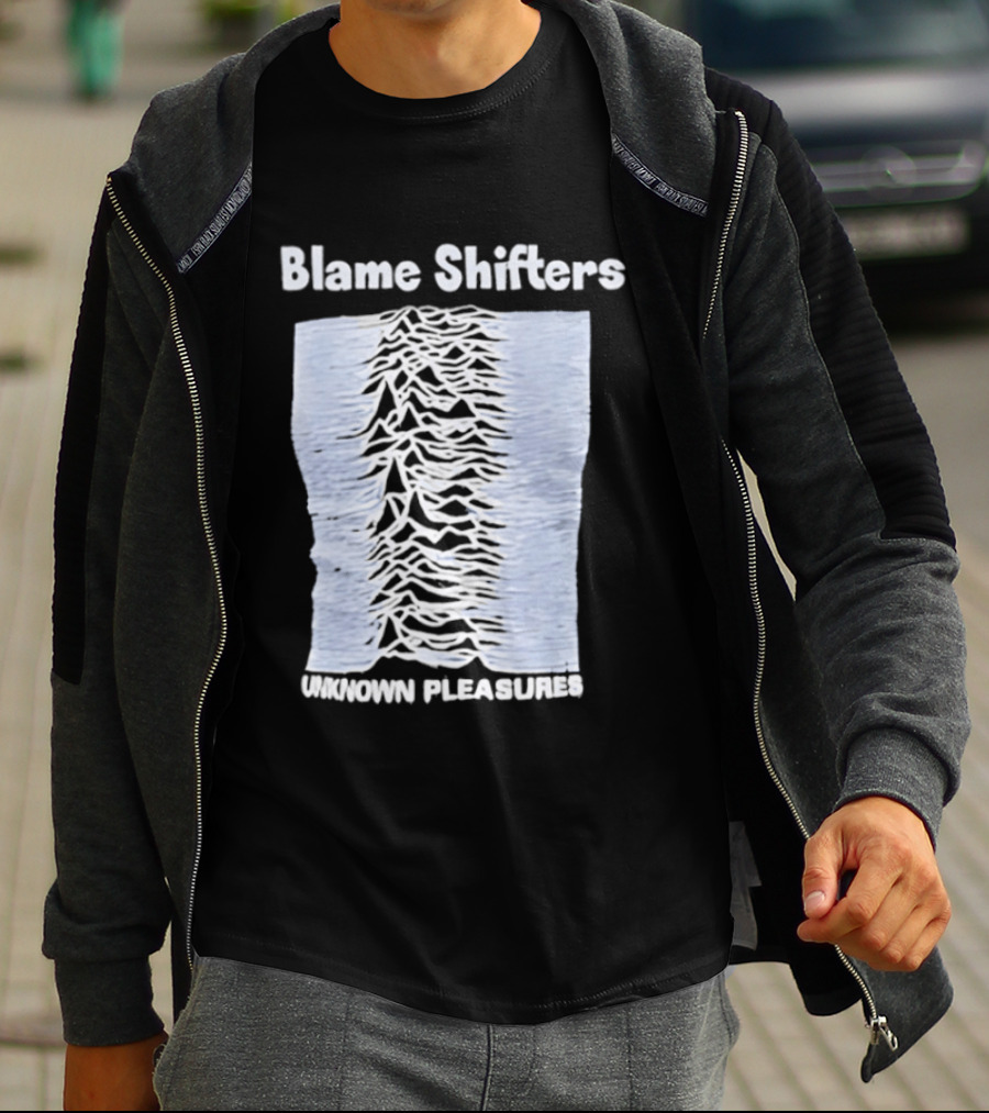Blame Shifters Unknown Pleasures Waveform T-Shirt