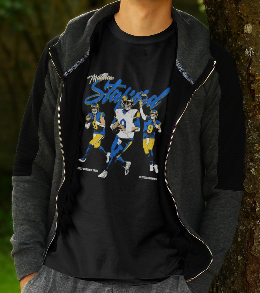 Matthew Stafford Los Angeles Rams MVP Quarterback Number 9 T-Shirt