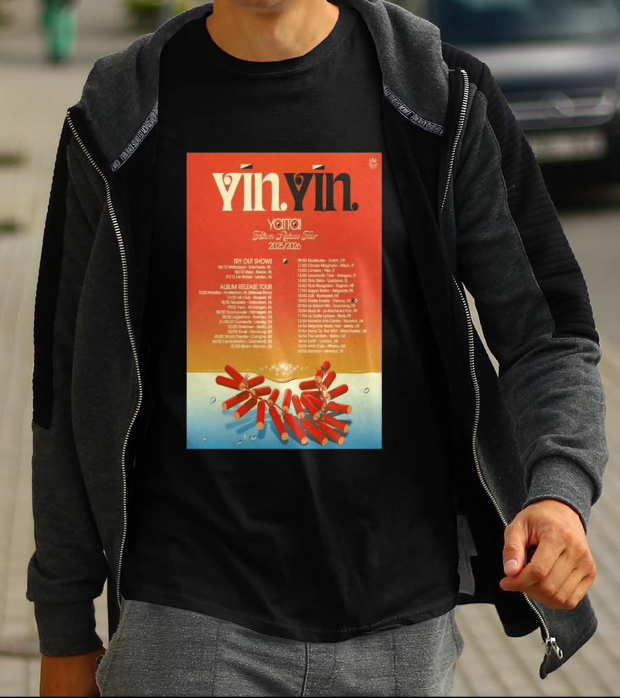 YĪN YĪN Yatta Album Release Tour 2025 2026 Europe And UK Dates T-Shirt