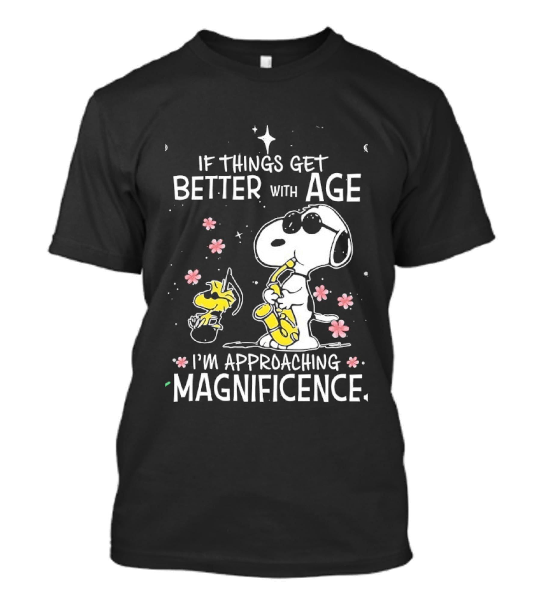 Snoopy And Woodstock Better With Age Approaching Magnificence Blossom T-Shirt
