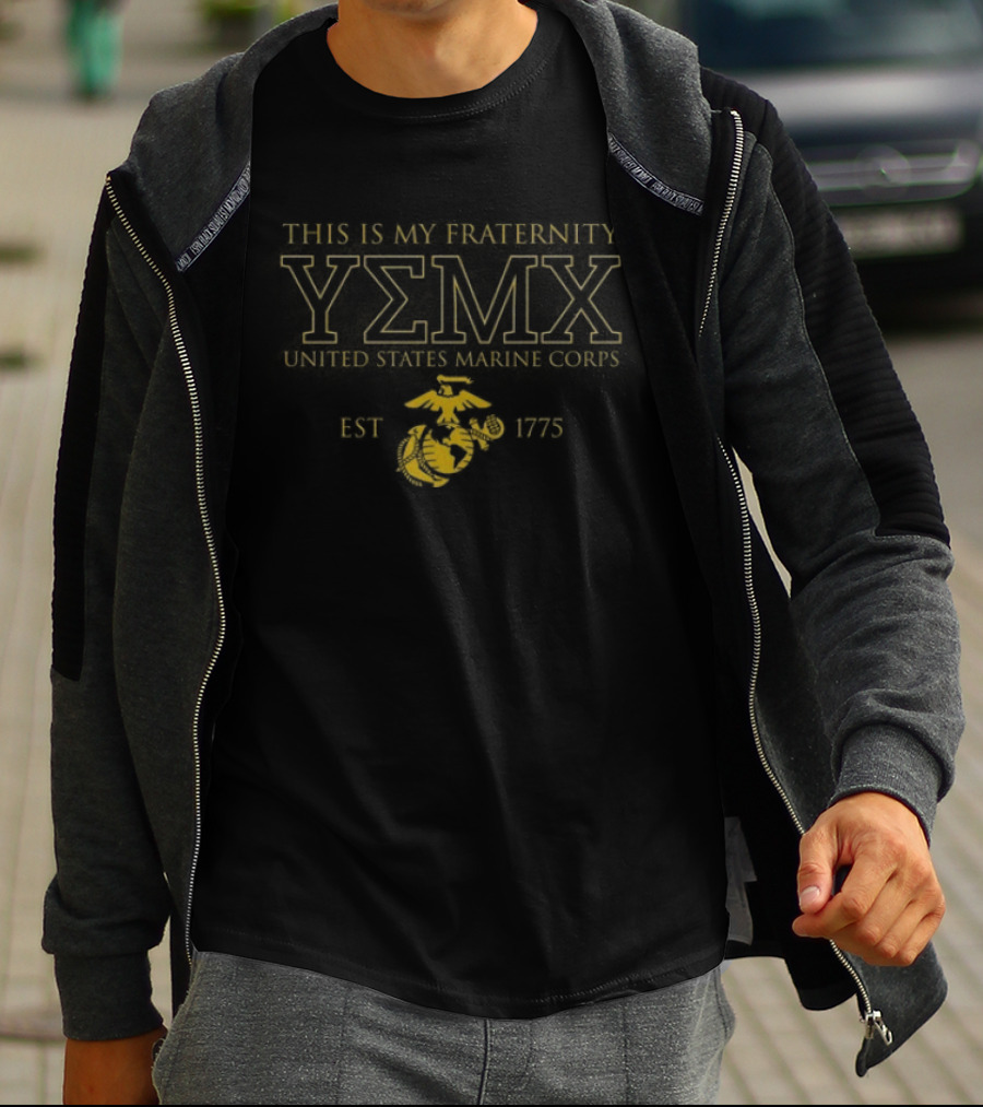 United States Marine Corps Fraternity YΣMX San Diego EST 1775 T-Shirt