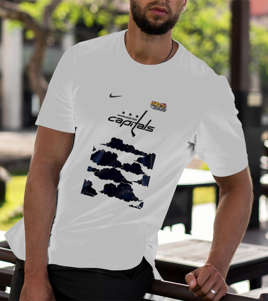 Nike Washington Capitals X Naruto Shippuden Collaboration T-Shirt