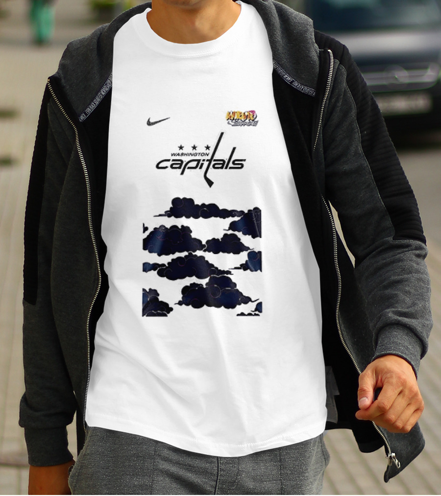 Nike Washington Capitals X Naruto Shippuden Collaboration T-Shirt