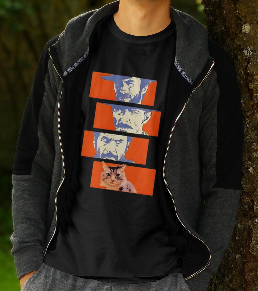 Buono Brutto Cattivo And Cat Pop T-Shirt