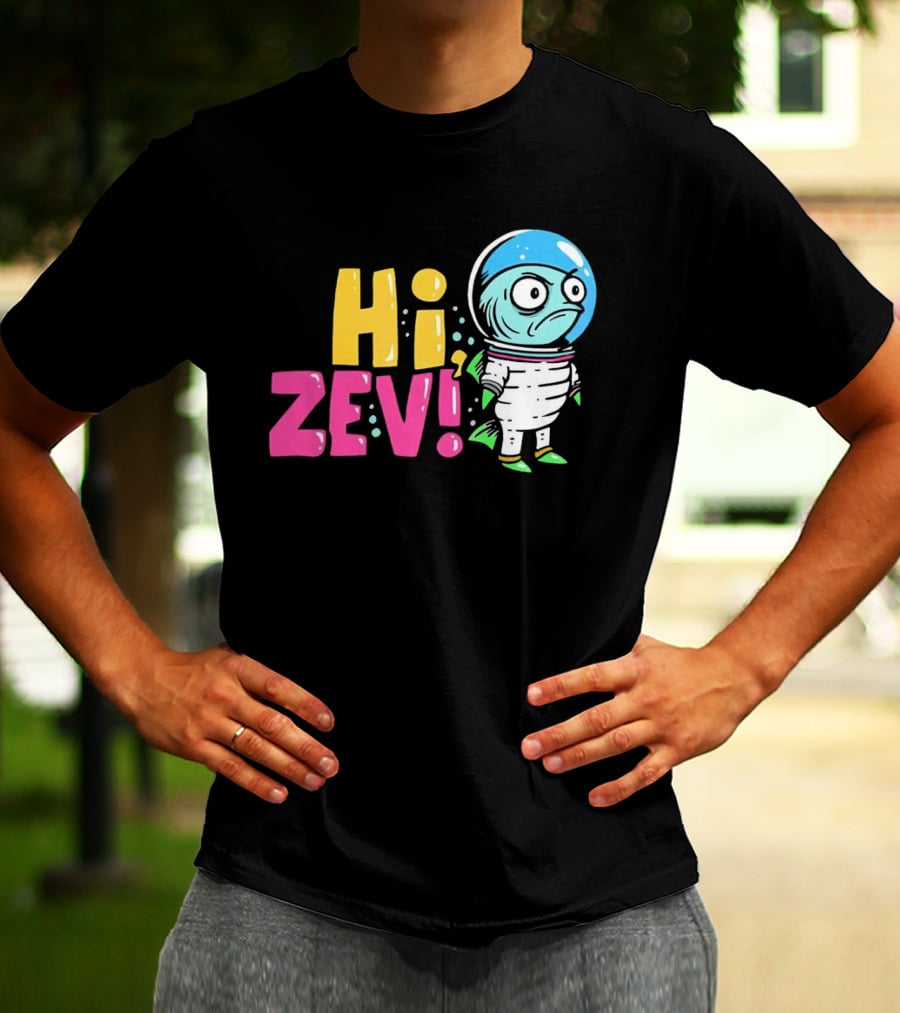 Hi ZEV Astronaut Fish In Spacesuit With Bubble Helmet T-Shirt