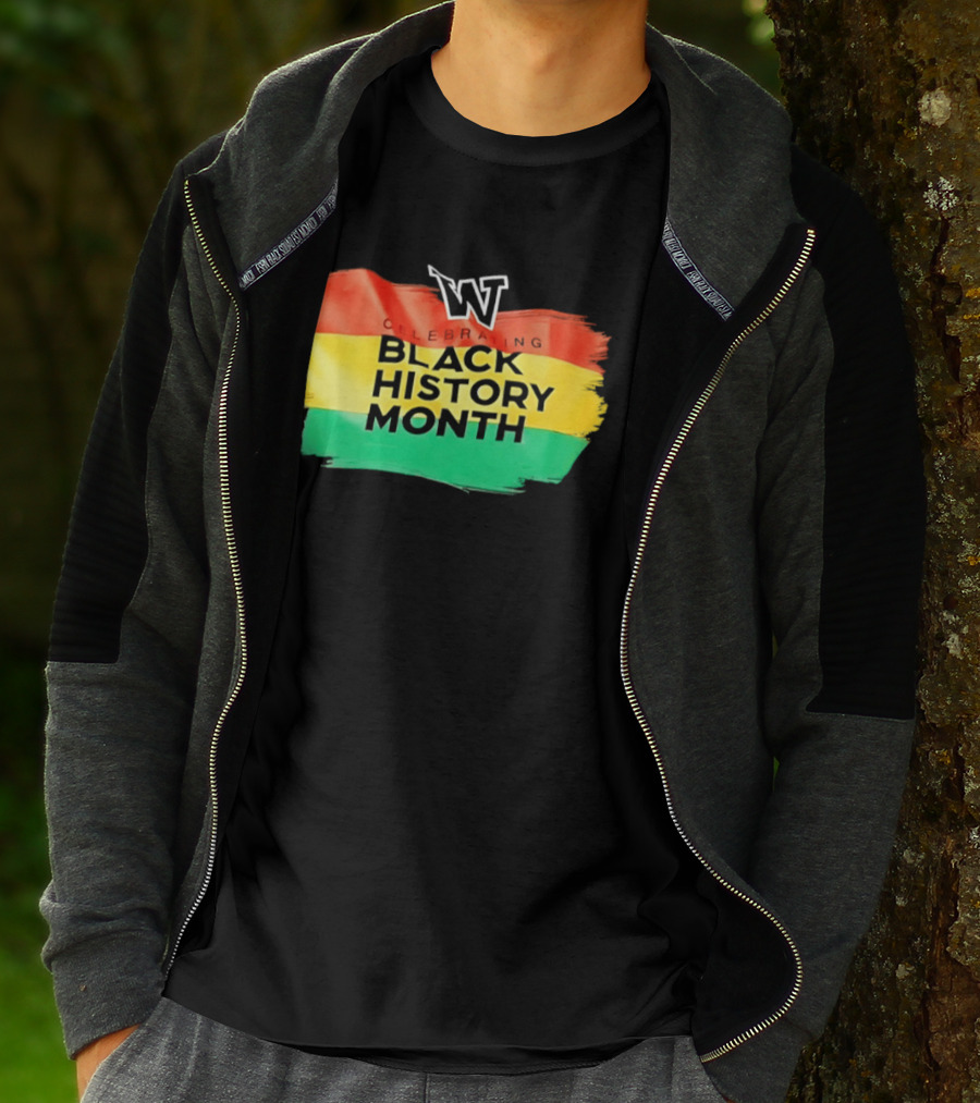 Celebrating Black History Month Washington Huskies W T-Shirt