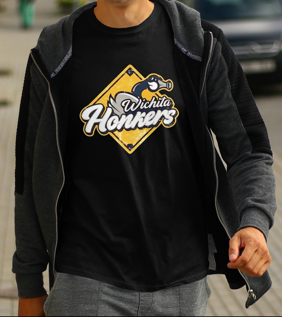 Wichita Honkers 2026 Goose Logo Diamond T-Shirt
