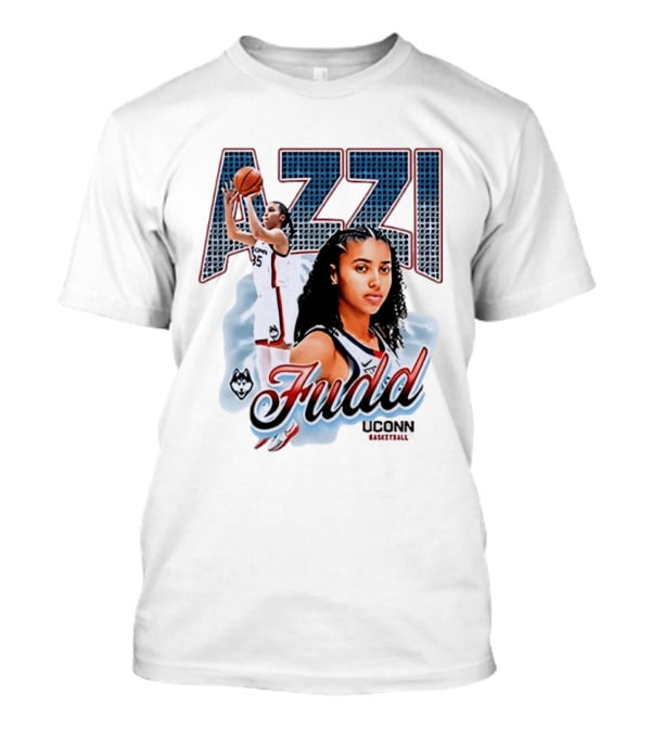Azzi Fudd UConn Huskies Basketball Player T-Shirt