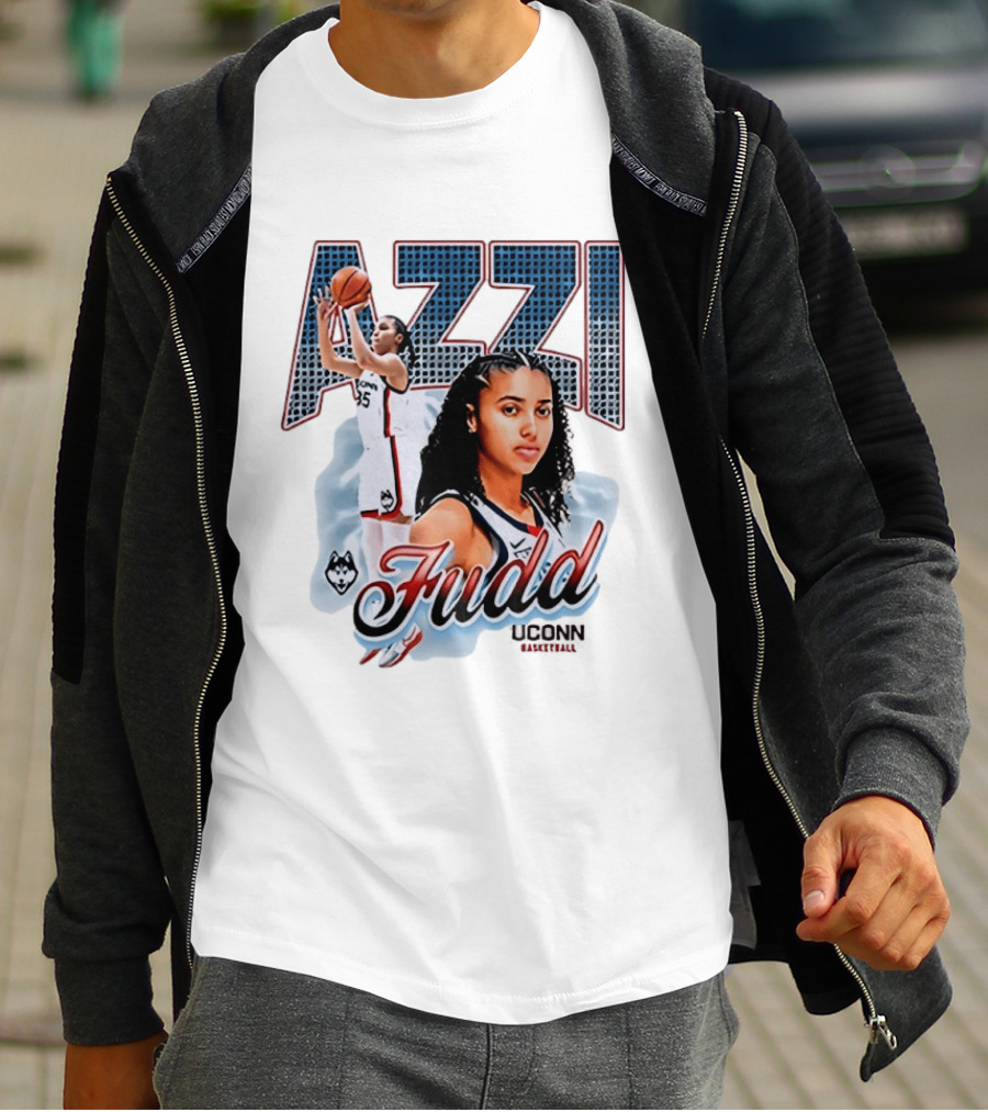 Azzi Fudd UConn Huskies Basketball Player T-Shirt