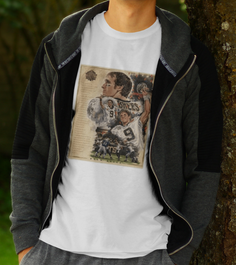 Drew Brees New Orleans Saints 2026 Pro Football Hall Of Fame Inductee First Ballot Hall Of Famer Quarterback Number 9 Legacy T-Shirt