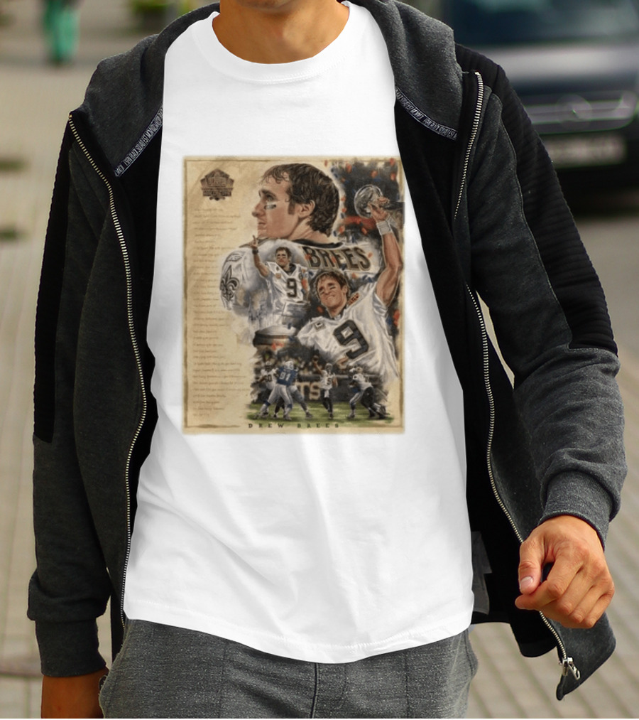 Drew Brees New Orleans Saints 2026 Pro Football Hall Of Fame Inductee First Ballot Hall Of Famer Quarterback Number 9 Legacy T-Shirt