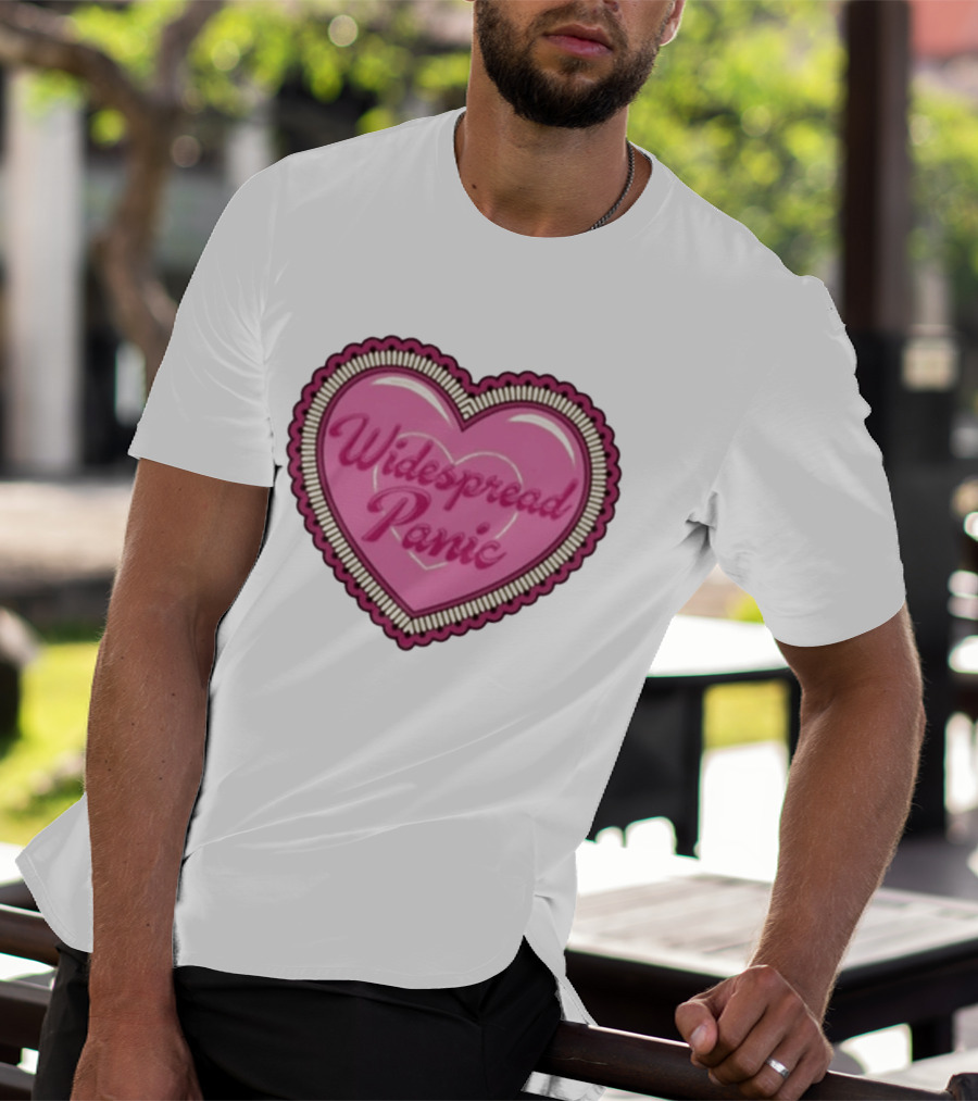 Widespread Panic Heart Pink Love T-Shirt