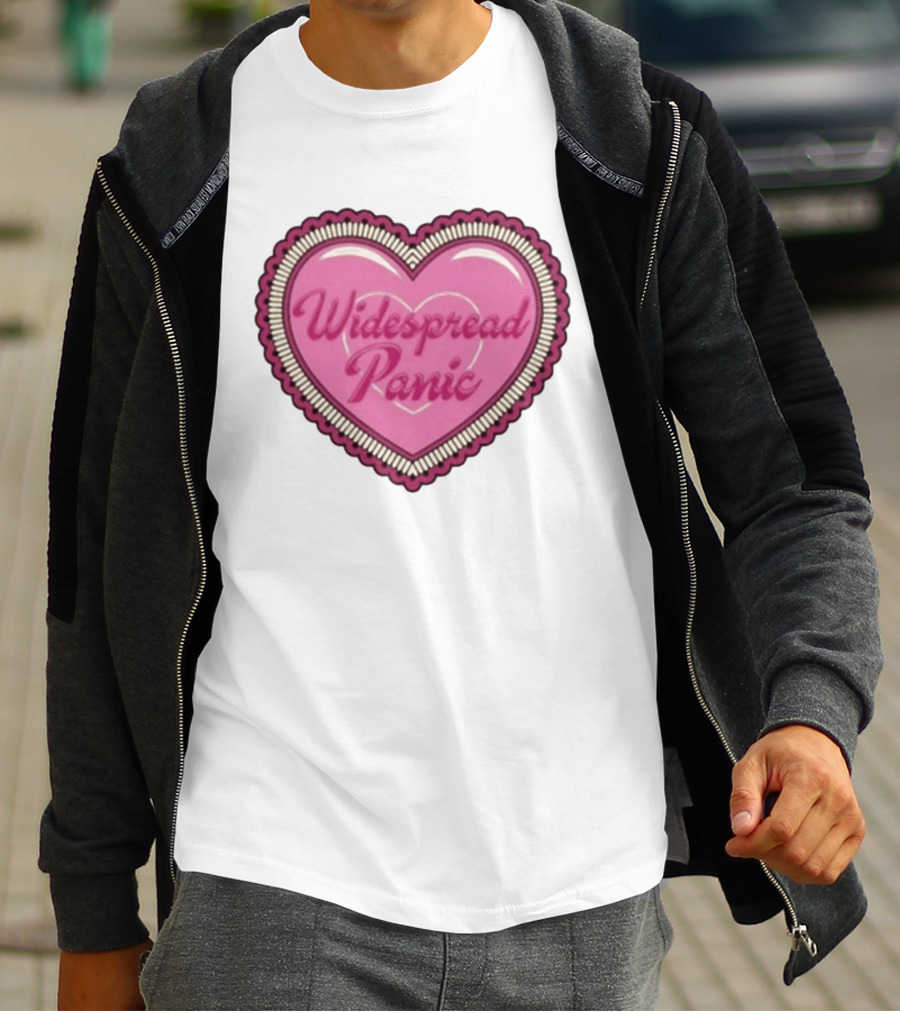 Widespread Panic Heart Pink Love T-Shirt