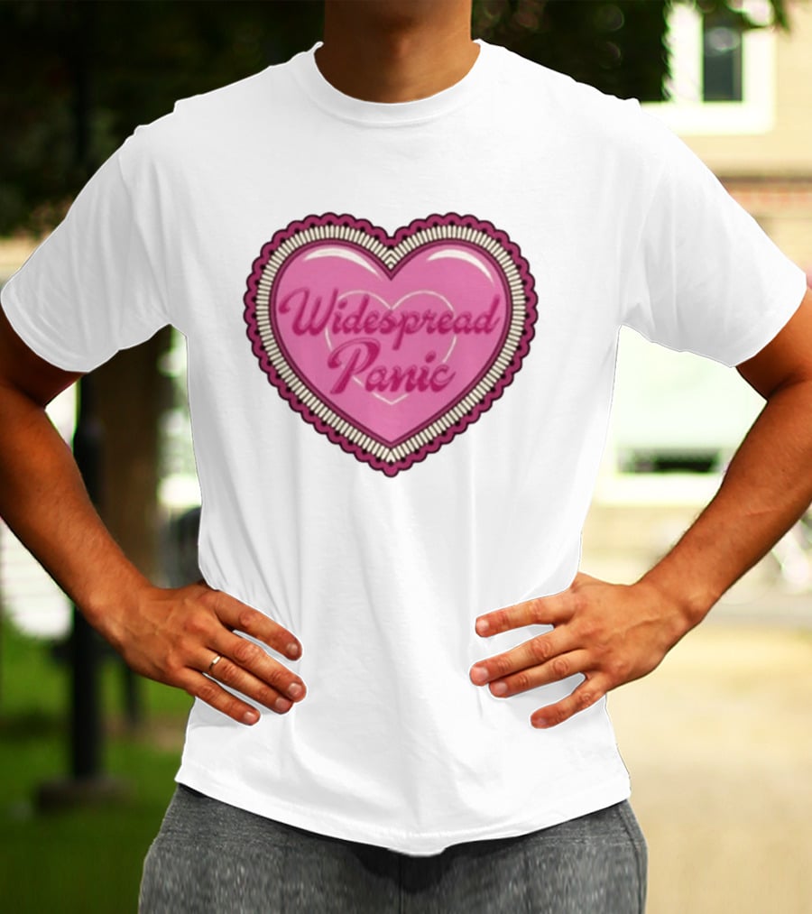 Widespread Panic Heart Pink Love T-Shirt