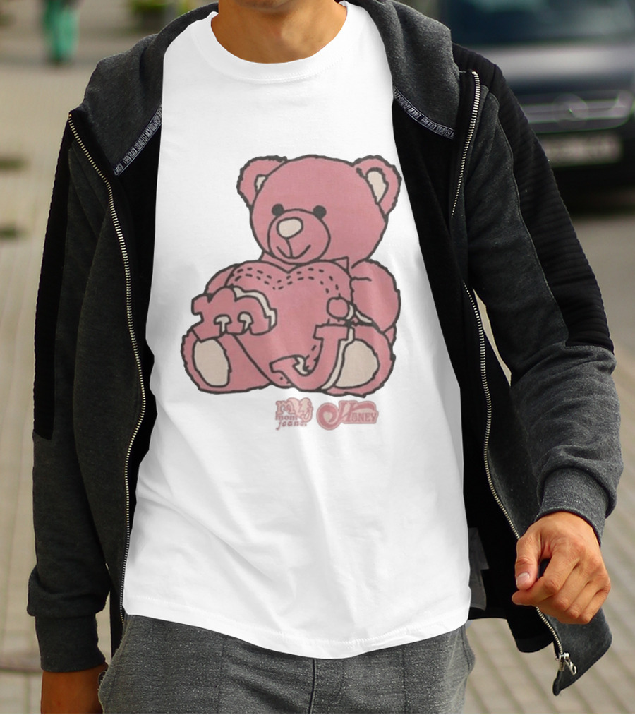 Mom Jeans Pink Bear Heart Honey T-Shirt