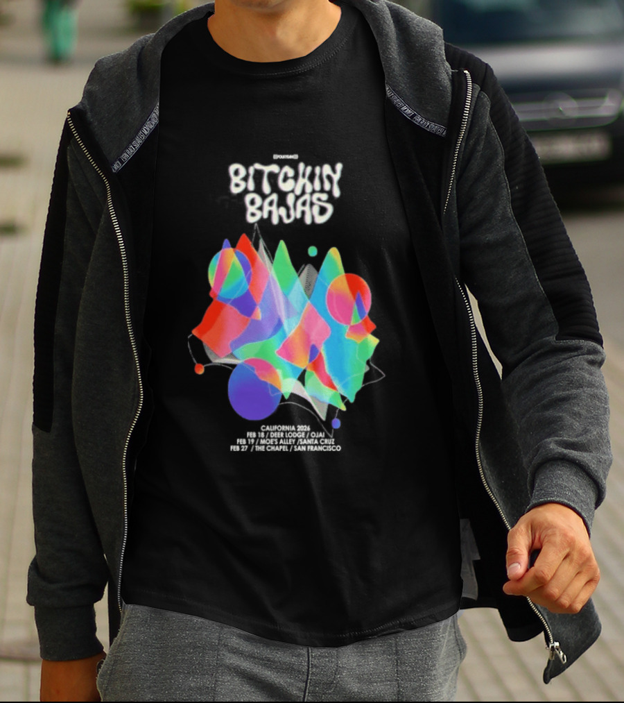 Bitchin Bajas California February 2026 Psychedelic T-Shirt
