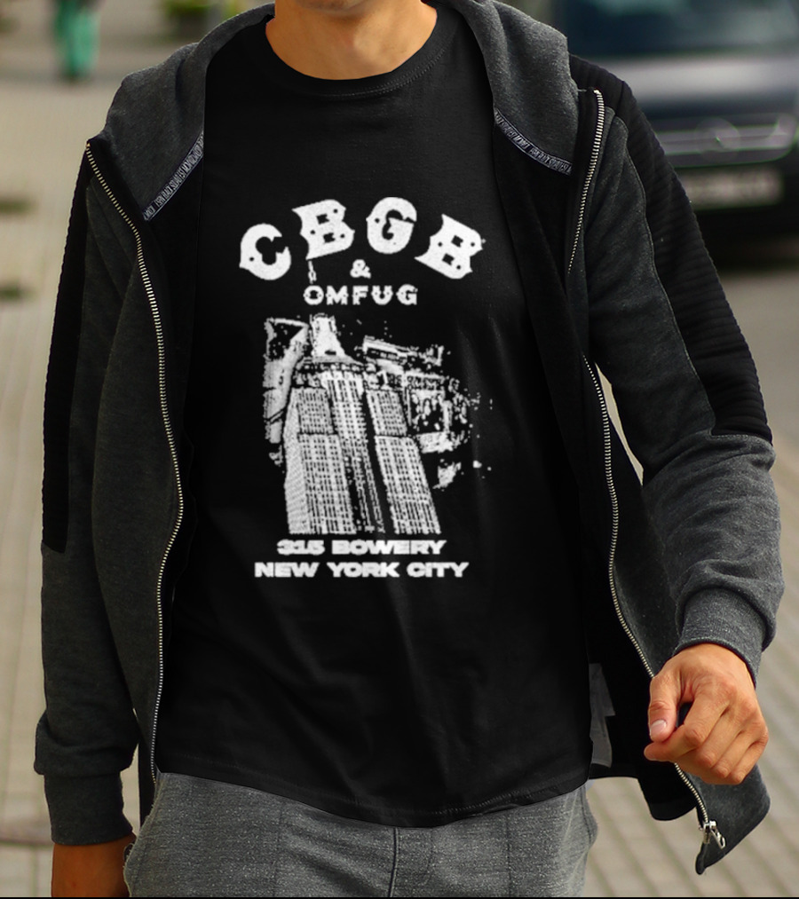 CBGB OMFUG 315 Bowery New York City Empire Grunge T-Shirt