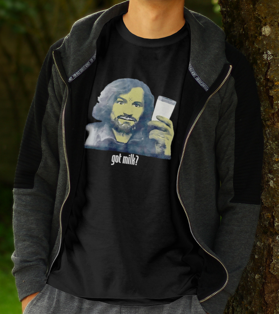 Charles Manson Got Milk' Iconic Meme Concept T-Shirt