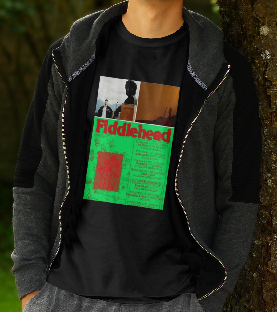 Fiddlehead February 2026 Shows Mexico City San Jose Bogota Lima Santiago Buenos Aires São Paulo T-Shirt