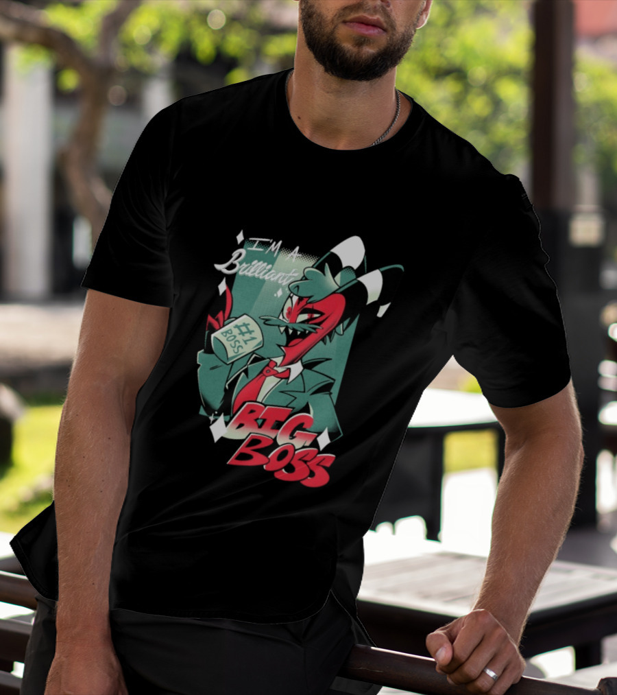Brilliant Big Boss Hazbin Hotel #1 Boss Coffee T-Shirt