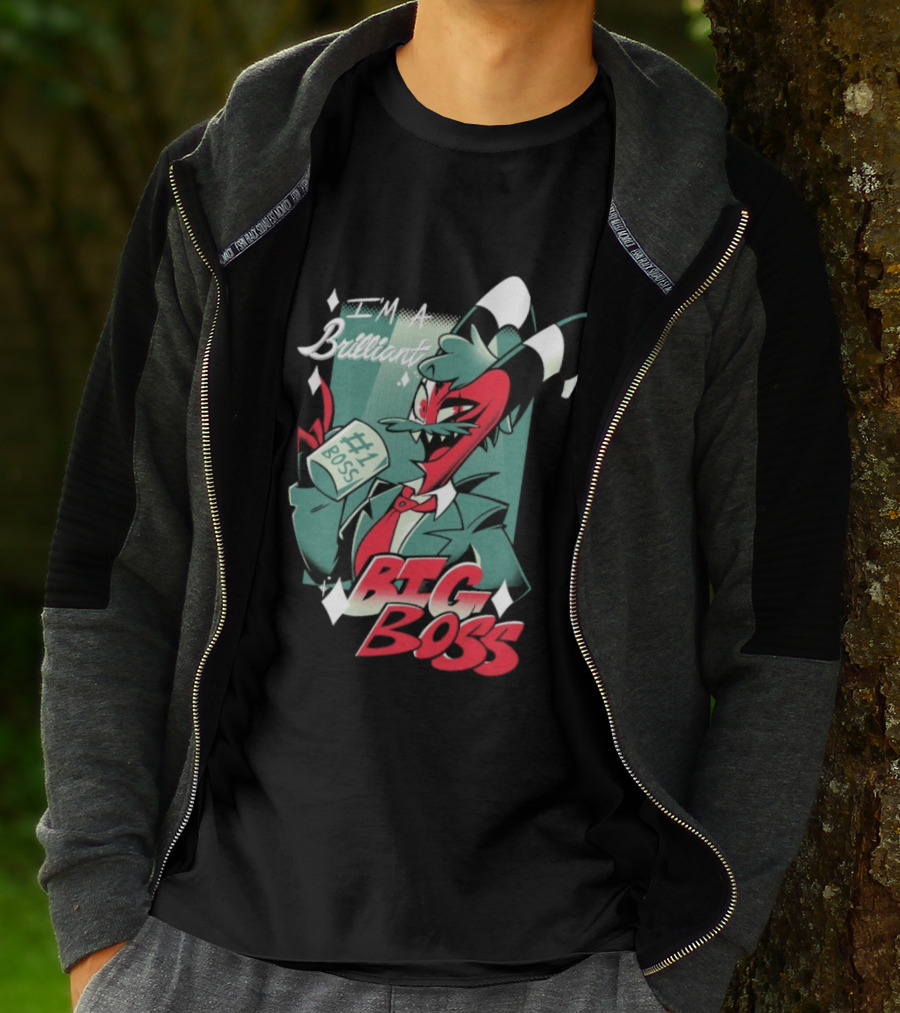 Brilliant Big Boss Hazbin Hotel #1 Boss Coffee T-Shirt