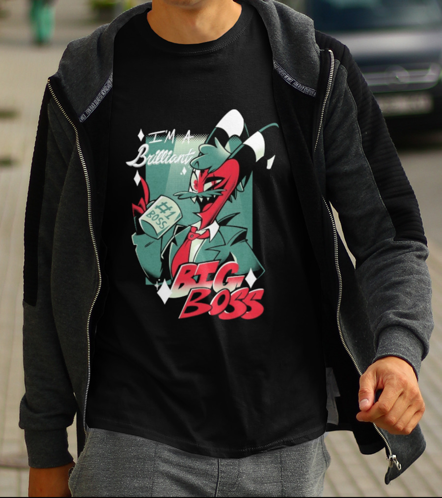 Brilliant Big Boss Hazbin Hotel #1 Boss Coffee T-Shirt