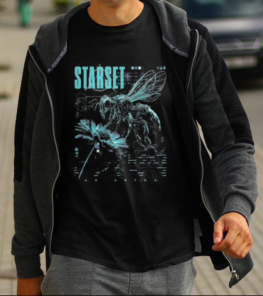 Starset Silos Ad Astra Bee Flower T-Shirt