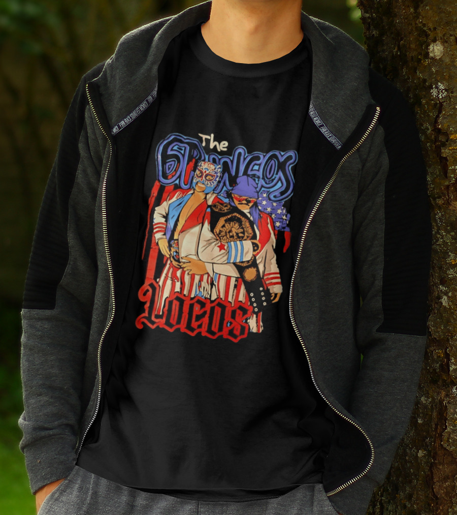 The Gringos Locos Wrestling Team Masked Champions With Stars And Stripes T-Shirt