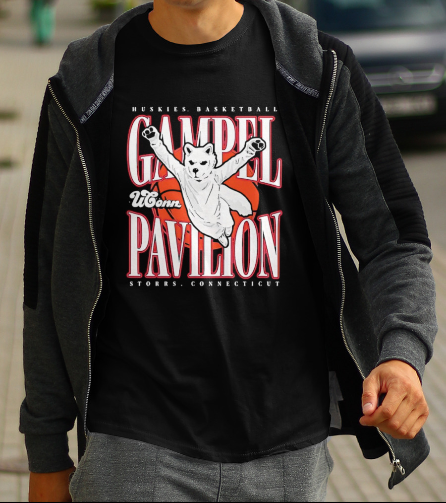 UConn Huskies Basketball Gampel Pavilion Storrs Connecticut T-Shirt