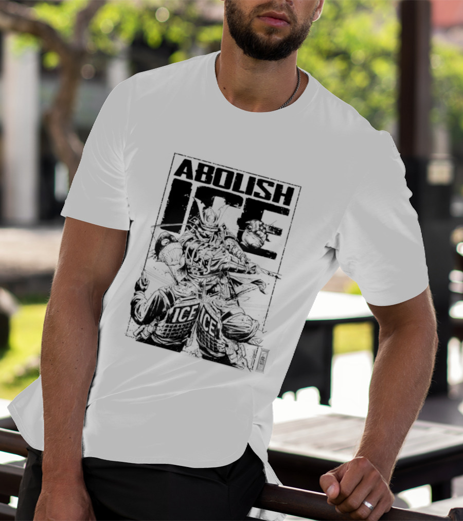 Abolish Ice Samurai Warrior Protest T-Shirt