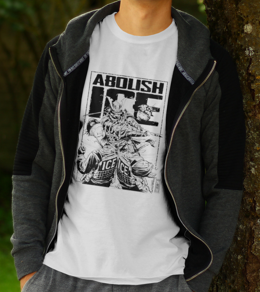 Abolish Ice Samurai Warrior Protest T-Shirt