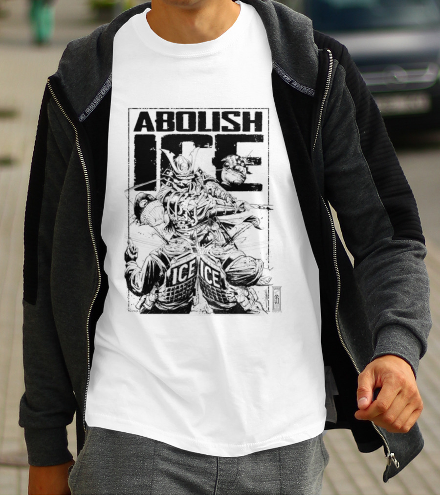 Abolish Ice Samurai Warrior Protest T-Shirt