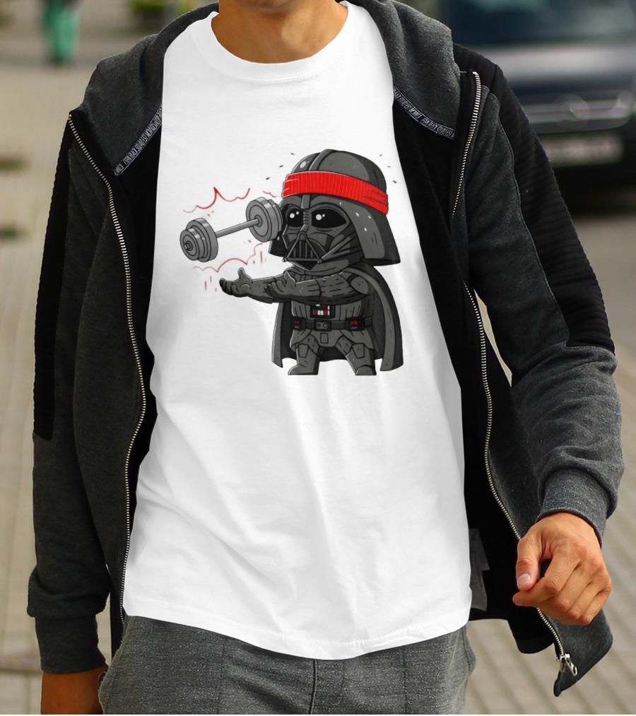 Force Lift Red Bandana Parody Villain Exercise Humor T-Shirt