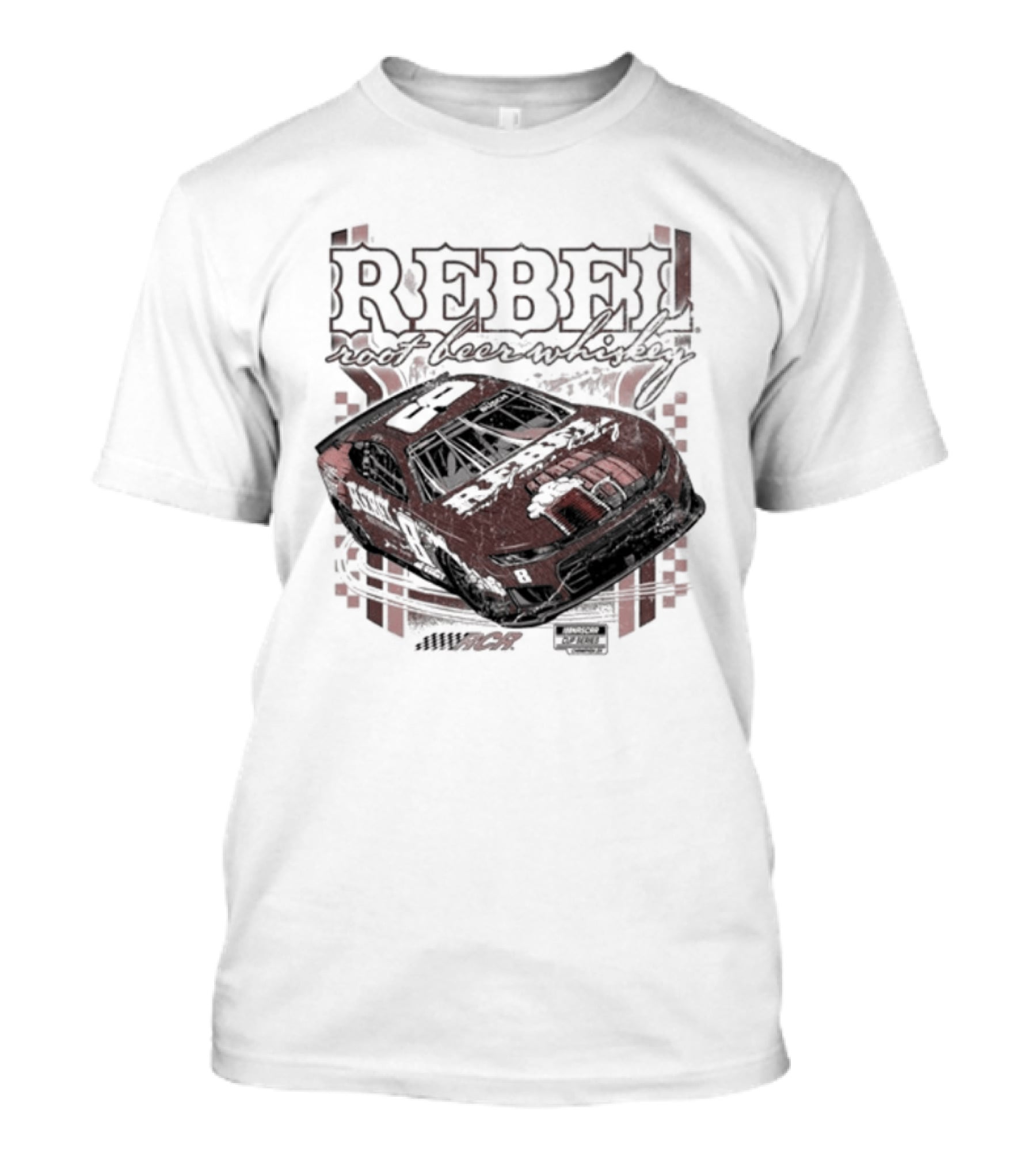 Kyle Busch Rebel Root Whiskey Richard Childress Racing Car T-Shirt