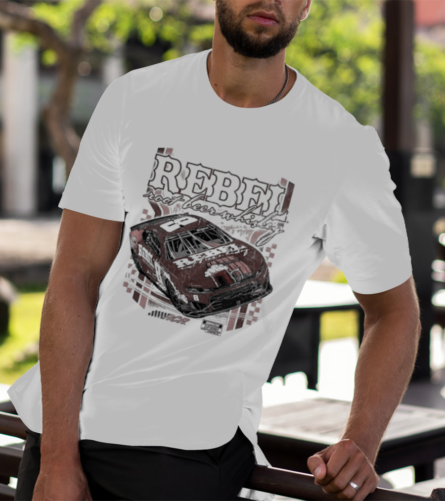 Kyle Busch Rebel Root Whiskey Richard Childress Racing Car T-Shirt