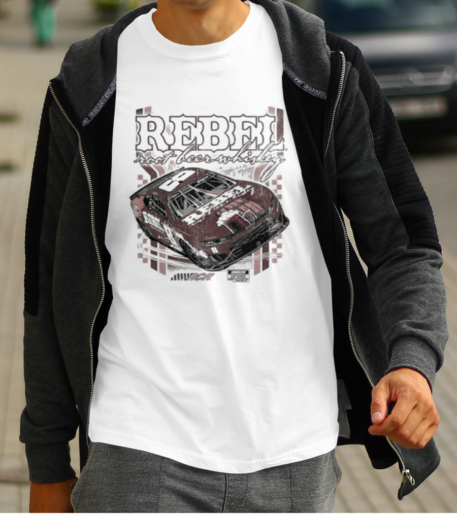 Kyle Busch Rebel Root Whiskey Richard Childress Racing Car T-Shirt