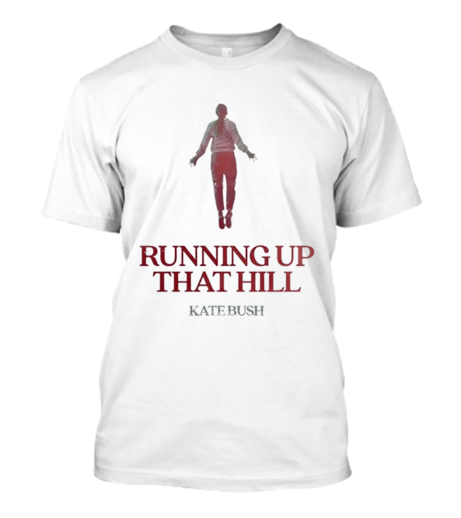 Running Up That Hill Kate Bush Music Stranger Things Silhouette Floating Figure T-Shirt