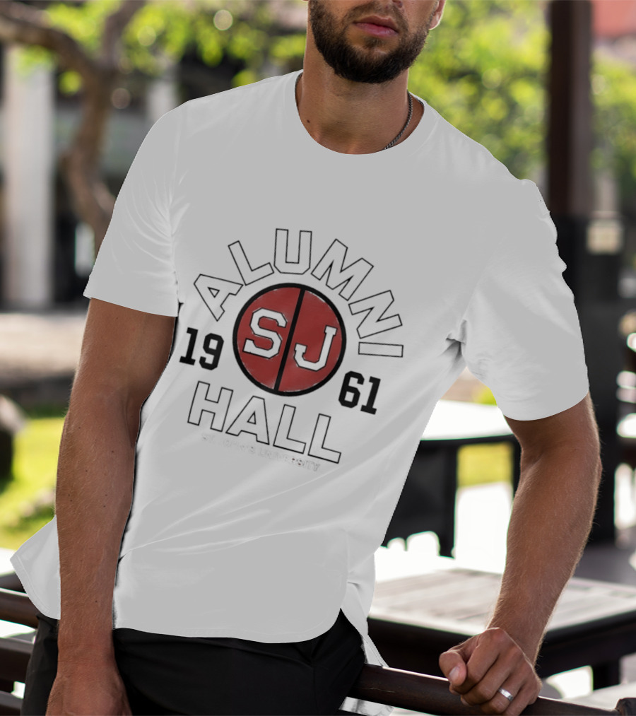 St John's Red Storm SJ Alumni Hall 1961 Basketball T-Shirt
