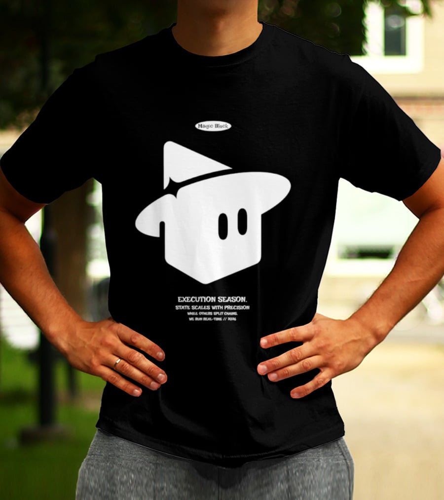 Execution Season Magic Block State Scales With Precision T-Shirt