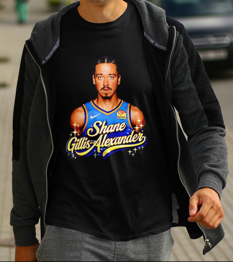 Nike Shane Gillis Alexander Loves Oklahoma City Thunder Basketball T-Shirt