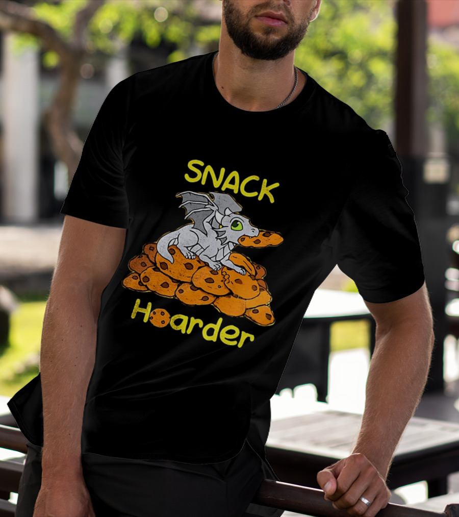 Snack Hoarder Dragon With Cookies T-Shirt